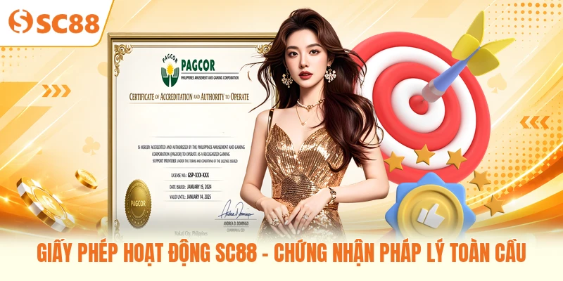 Giấy Phép Hoạt Động SC88 - Chứng Nhận Pháp Lý Toàn Cầu