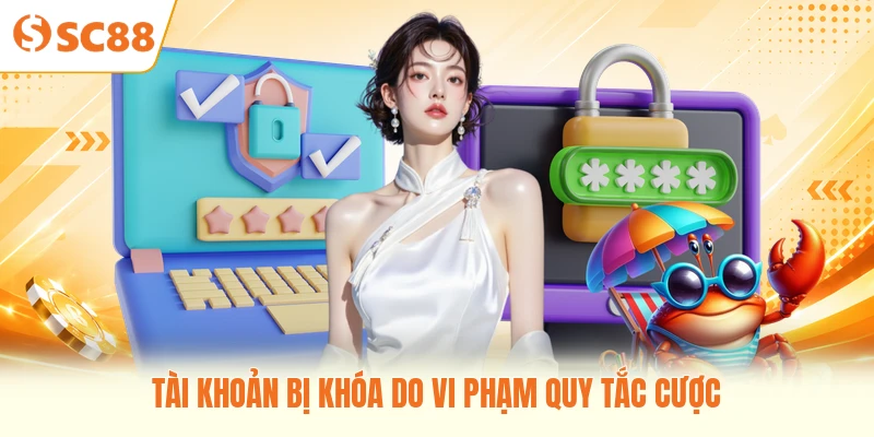 Tài khoản bị khóa do vi phạm quy tắc cược